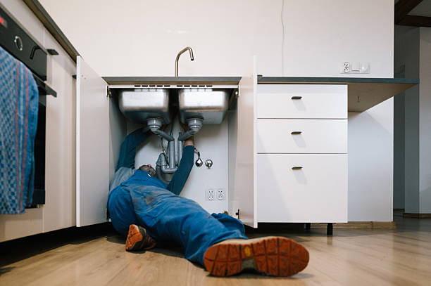 Professional Drain Cleaning technician working in Sandy Hook, CT